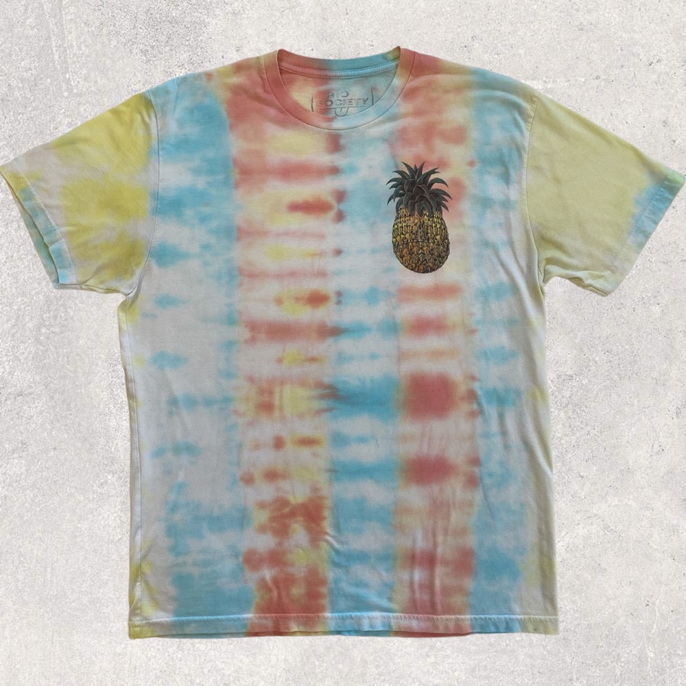 Riot Society Pineapple Tie Dye Tee - Women’s Large